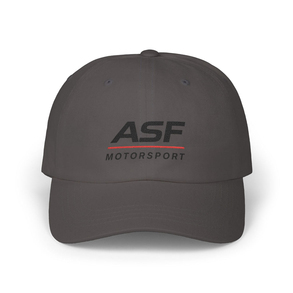 Classic Dad Cap - ASF Motorsport Embroidered White Hat